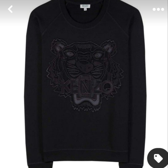Kenzo black embroidered tiger sweatshirt - Picture 2 of 6